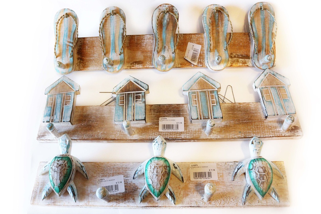APPENDINO LEGNO C/3 TARTARUGHE - CM 13*40 