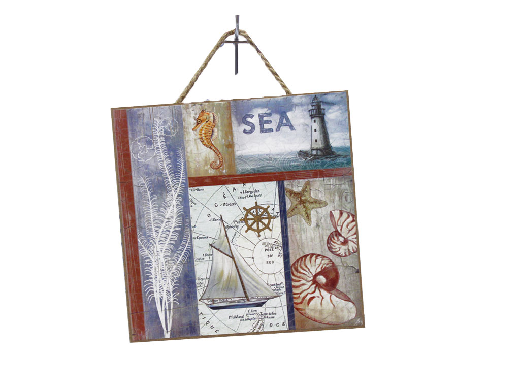 DRVENA PLOČICA - SLIKA  20*20 CM 