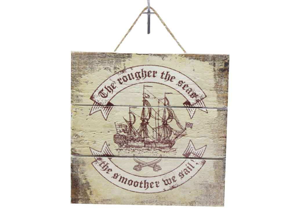 DRVENA PLOČICA - SLIKA  20*20*2.5 CM