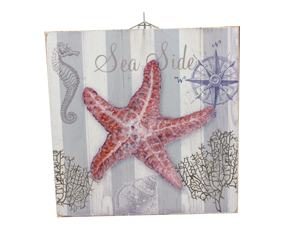 DRVENA PLOČICA - SLIKA  40*40*2.5 CM 