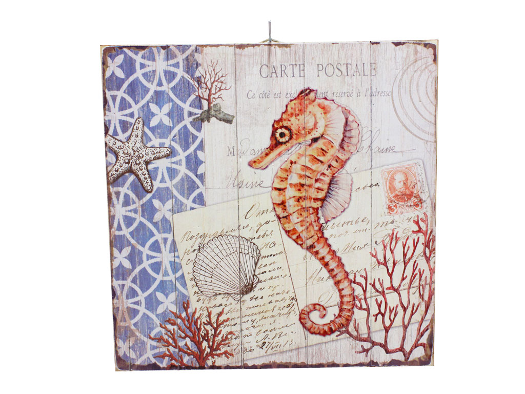 DRVENA PLOČICA - SLIKA  40*40*2.5 CM 