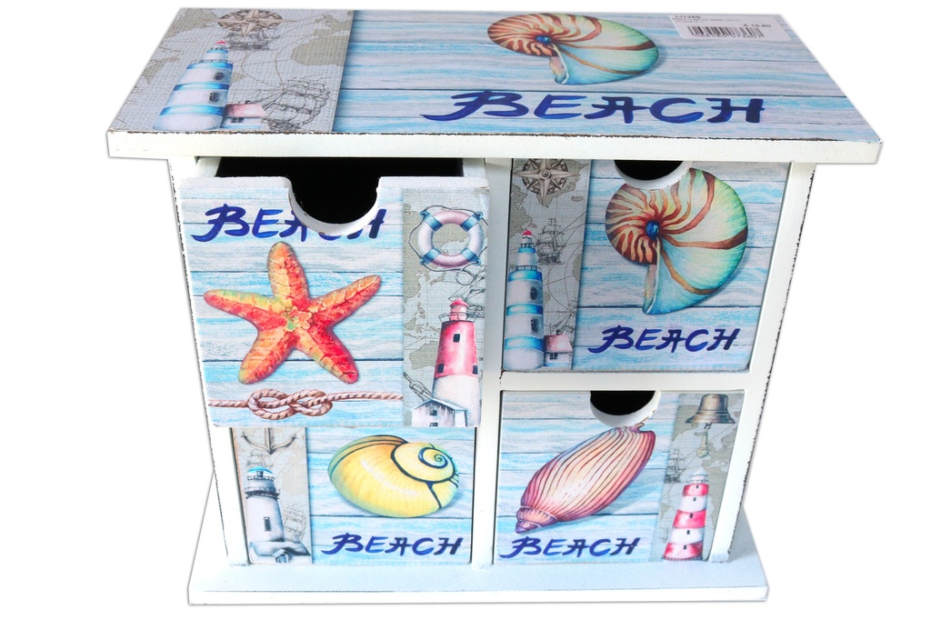 DRVENA POLICA S LADICAMA 26*13*13.2CM 