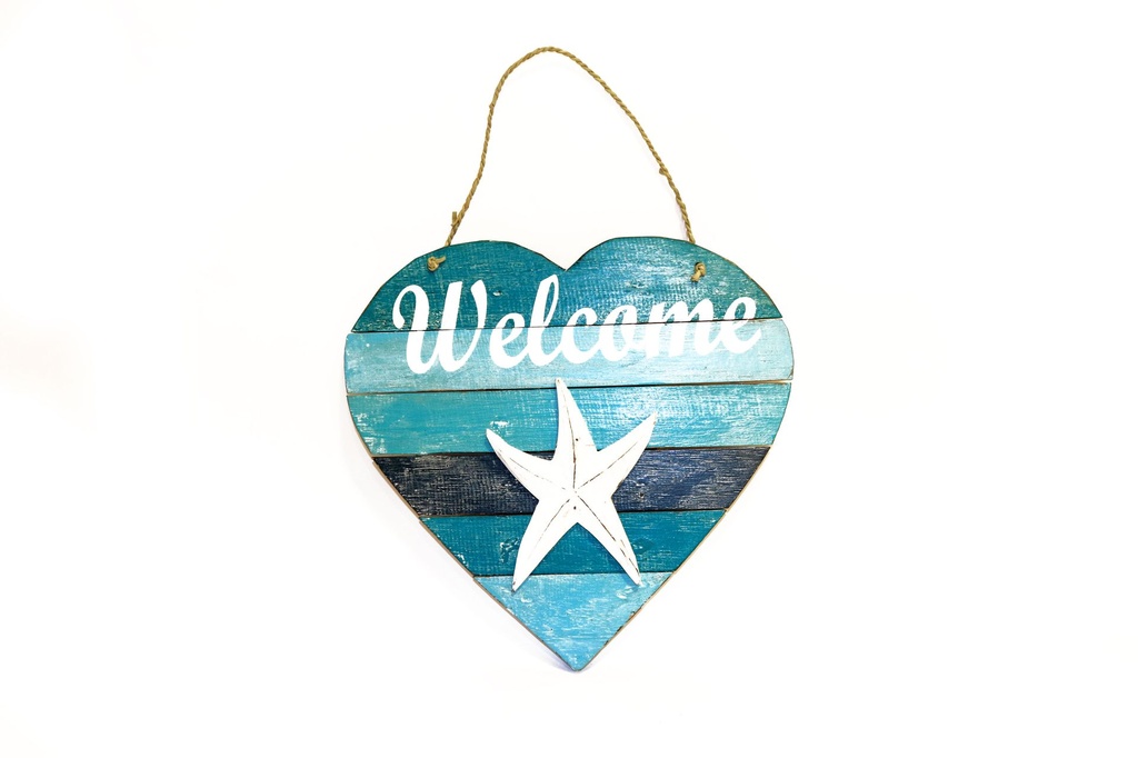 CUORE LEGNO MULTICOLOR WLECOME+STELLA 