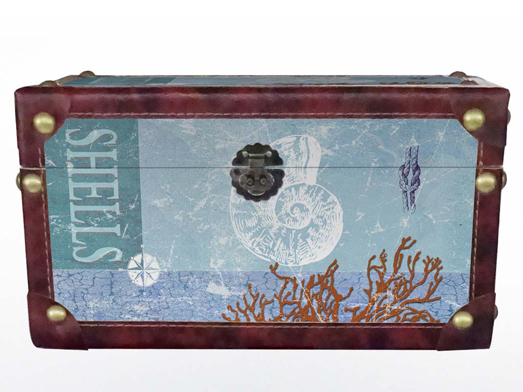 BAULE LEGNO CONCH 35.8*21.8*18.8 