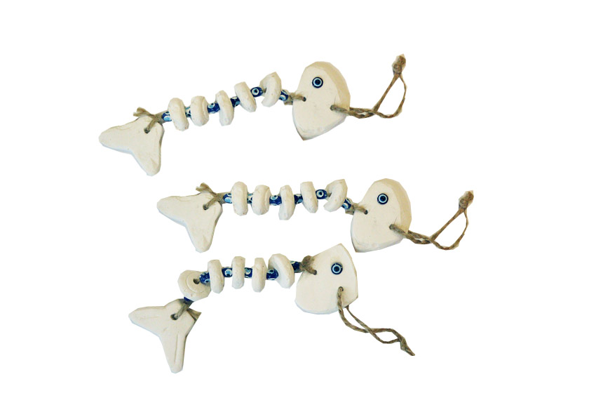 DEC D'APP IN GESSO LISCA C/TONDINI 24*6 CM 