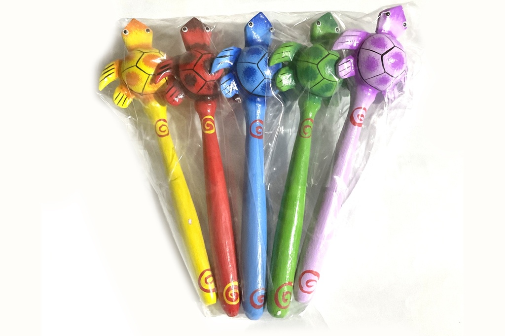 MARACAS TARTARUGA LEGNO 