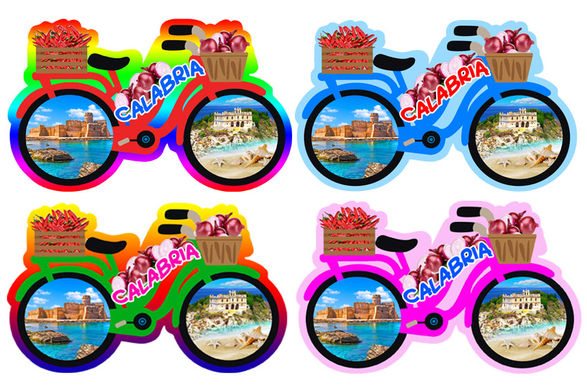 MAGNETE EVA BICI CALABRIA 4 COL ASS 