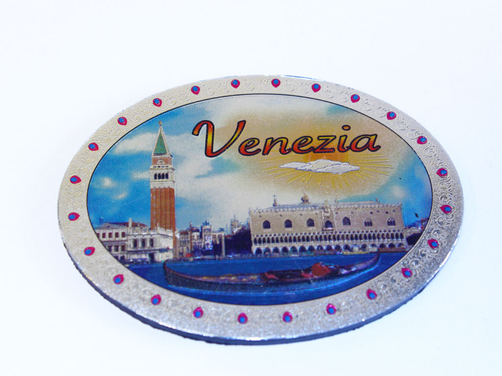 MAGNETE METALLO OVALE VENEZIA 