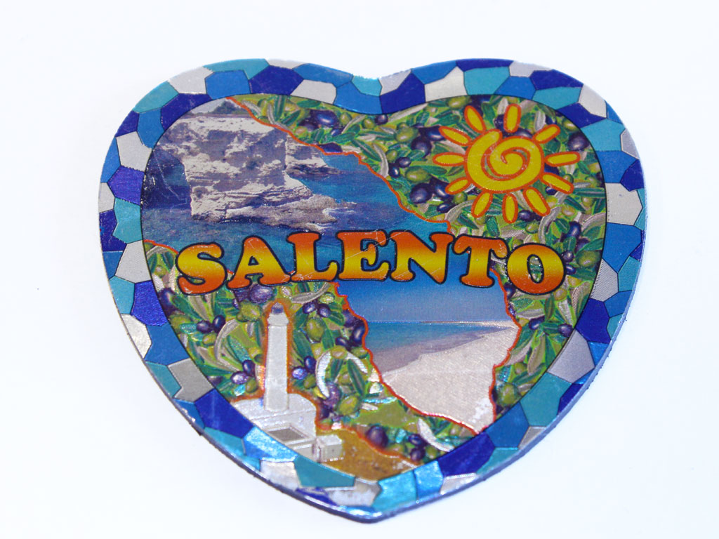 MAGNETE METALLO CUORE SALENTO 