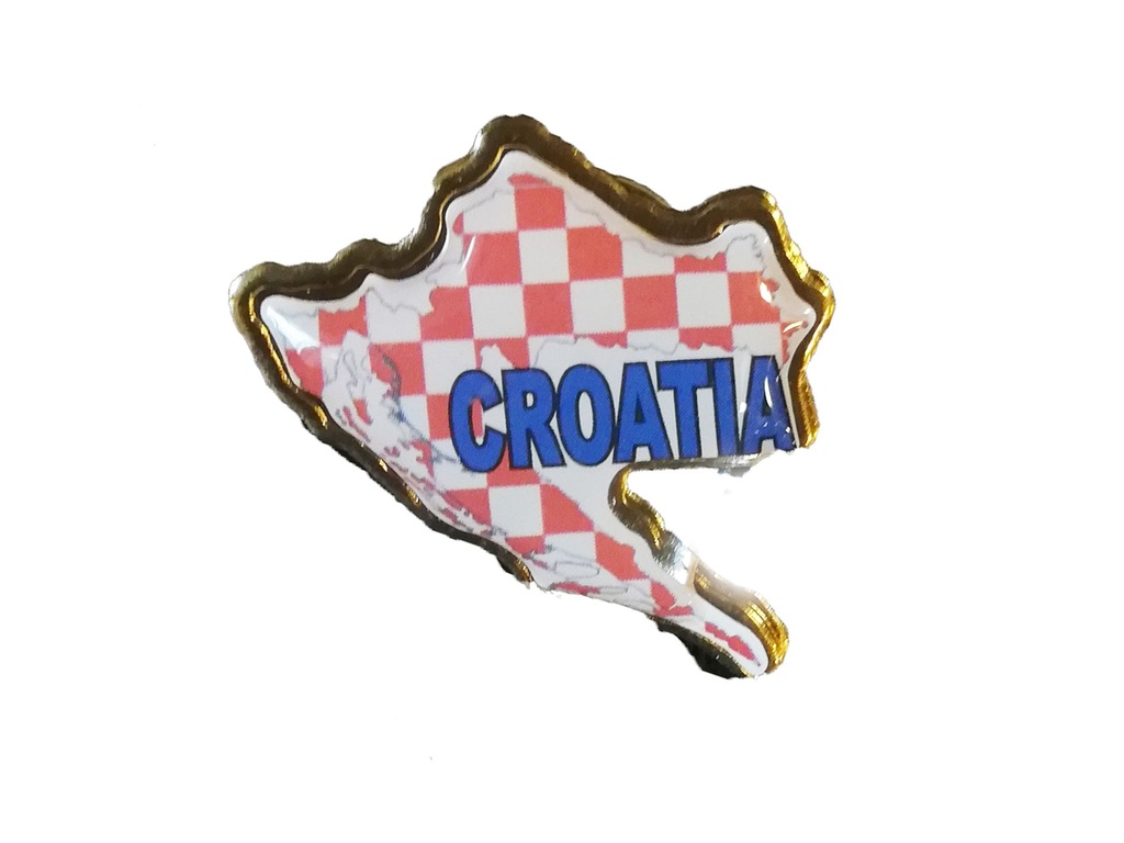 METALNA ZNAČKA  CROATIA 2*2.5 CM 