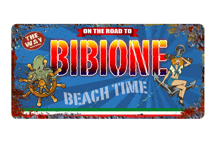 TARGA METALLO 30*15 BIBIONE 
