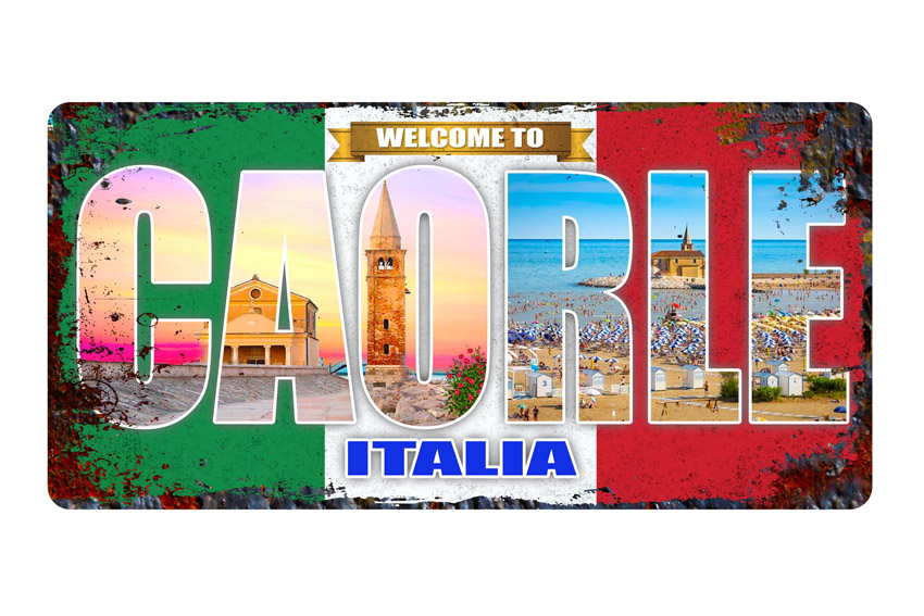 TARGA METALLO 30*15 CAORLE 