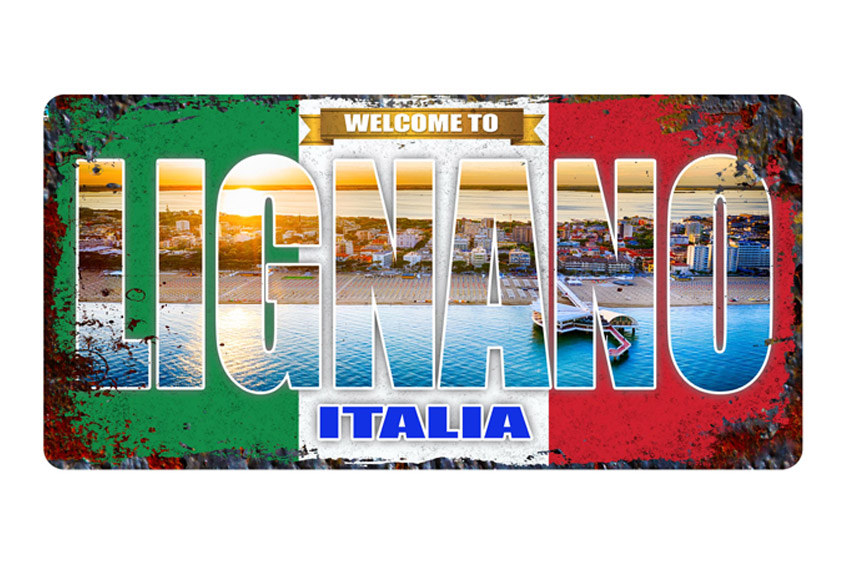 TARGA METALLO 30*15 LIGNANO 