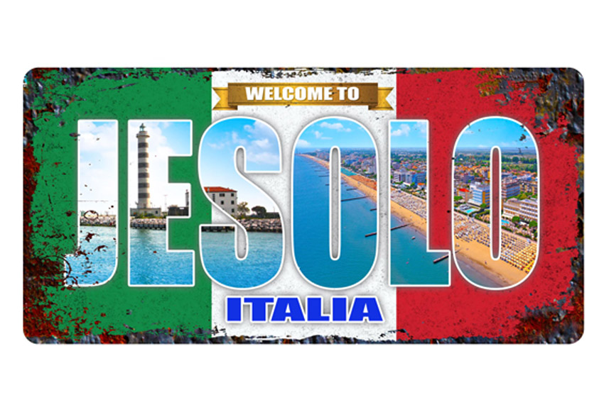 TARGA METALLO 30*15 JESOLO 