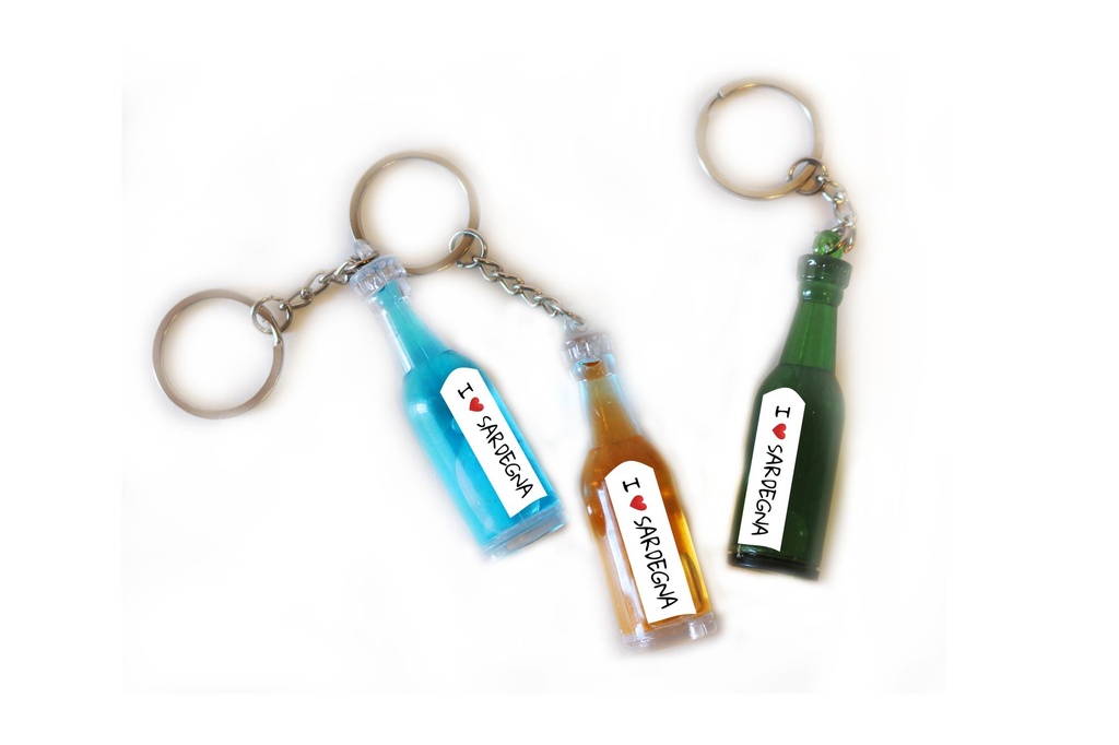 PORTACHIAVE BOTTIGLIA PLAS DA PERS 3 MOD ASS 6 CM 