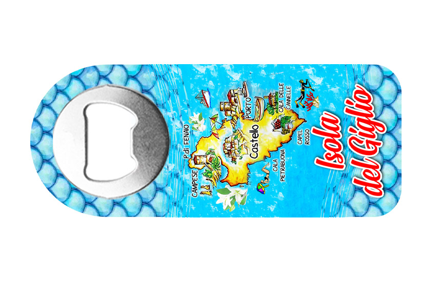 MAGNETE APRIBOTTIGLIA PLASTICA ISOLA GIGLIO 