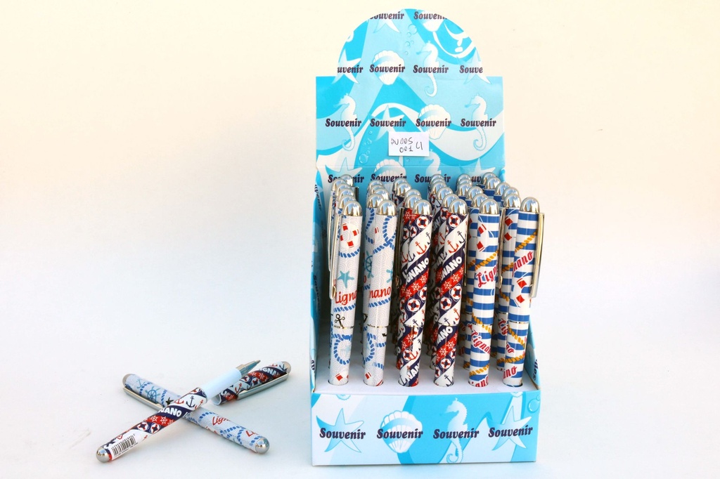 PENNA TAPPO SOGG MARINI LIGNANO 3 DISEGNI 