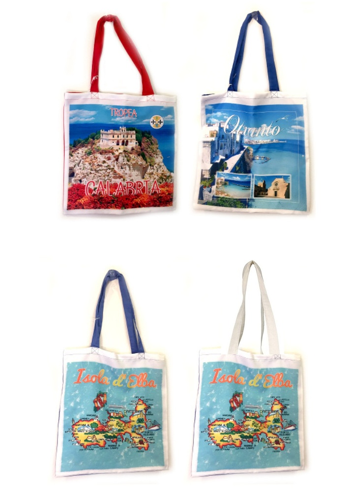 BORSA STOFFA DA PERS. BIANCA/BLU 