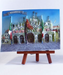 VEDUTA RES.5X7" VENEZIA BASILICA S.MARCO 