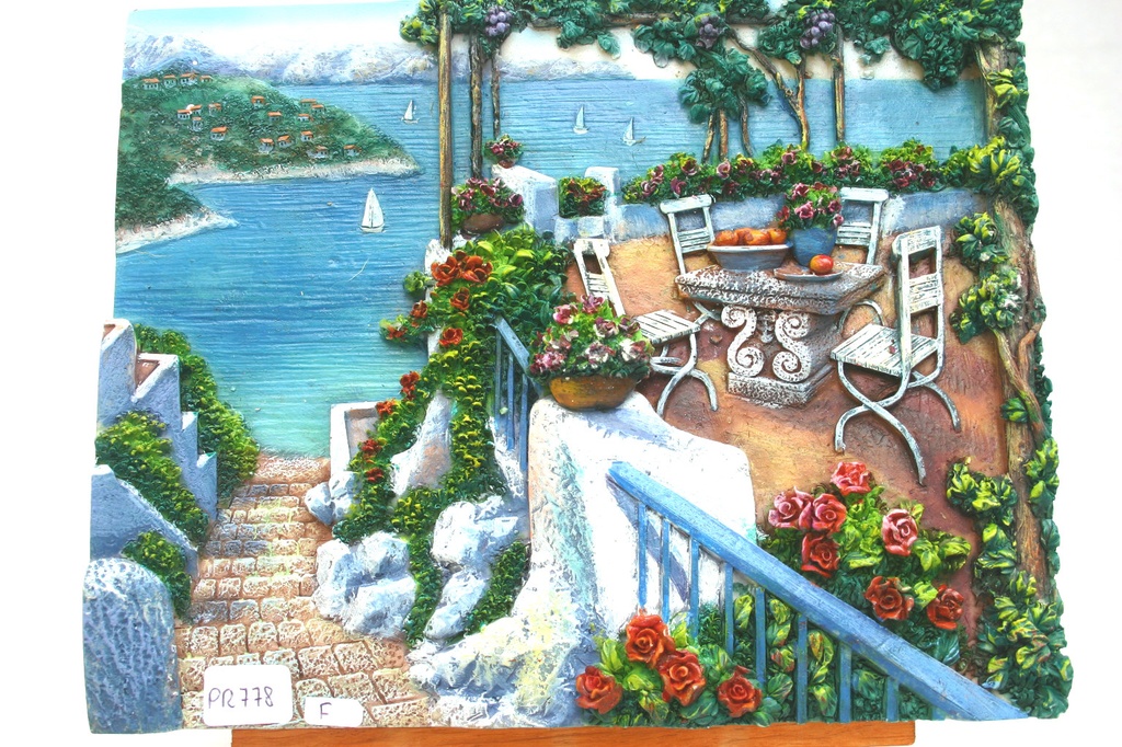 VEDUTA RESINA SU TRESPOLO 15*20 