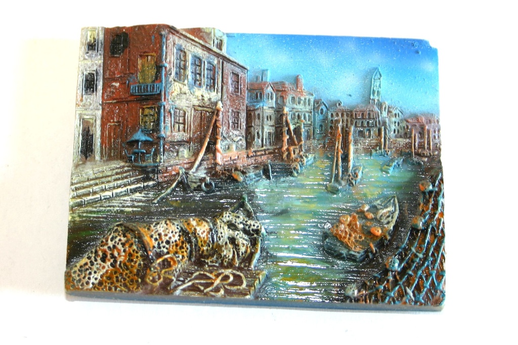 MAGNETE RESINA VEDUTA 2x3 BARCHE 