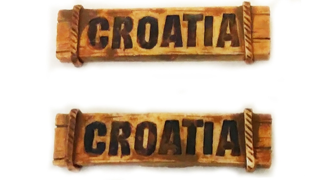 PLOČICA CM 4x1 CROATIA 