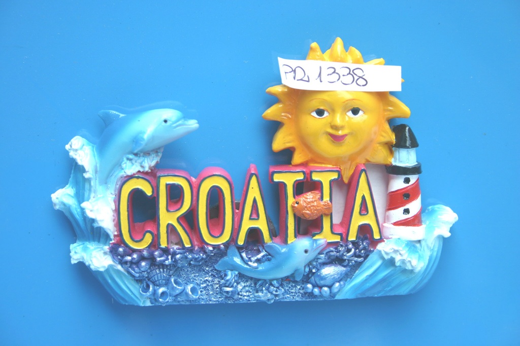 MAGNETE RESINA SOLE-DELFINO-FARO CROAZIA 