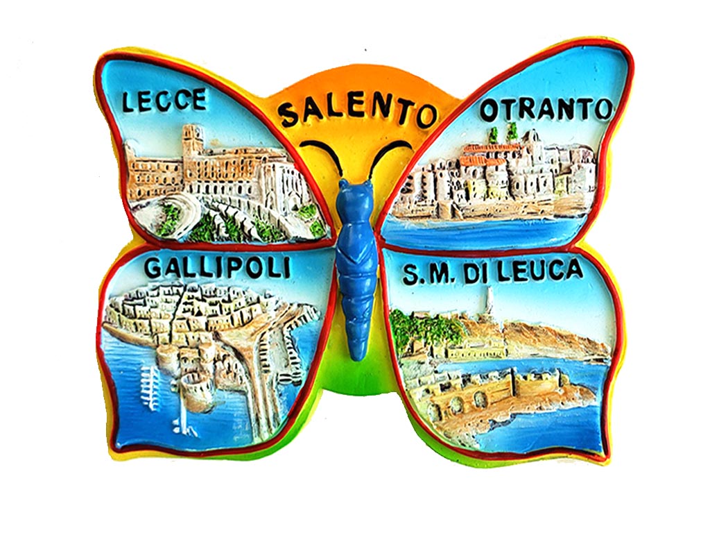 MAGNETE RESINA FARFALLA SALENTO 