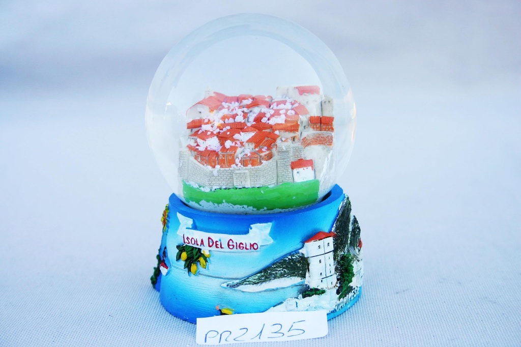 BOLLA NEVE RESINA ISOLA DEL GIGLIO GRA 