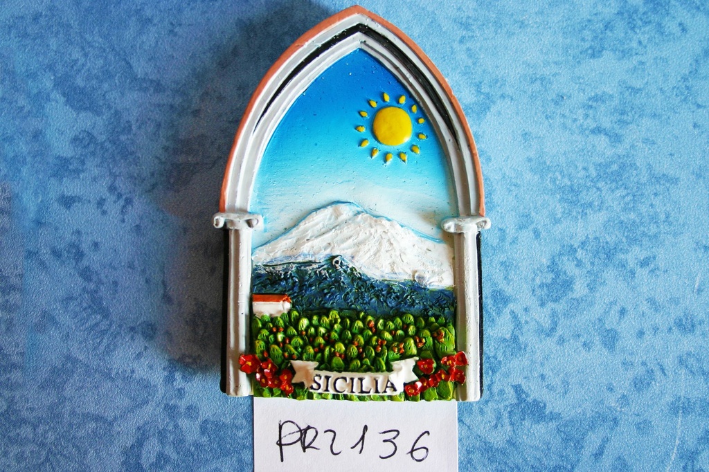 MAGNETE RESINA FINESTRA ARCO SICILIA ETNA 