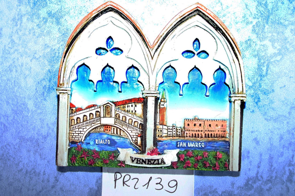 MAGNETE RESINA FINESTRA DOPPIO ARCO VENEZIA 