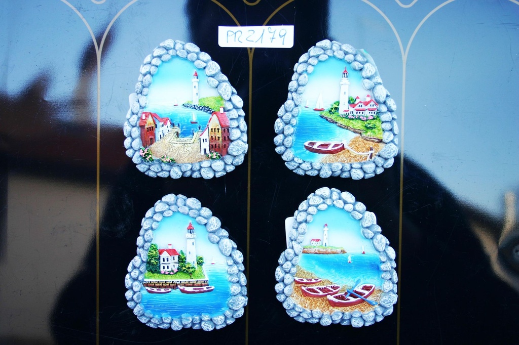 MAGNETE RESINA SASSI C/VEDUTA 4 MOD.ASS. 