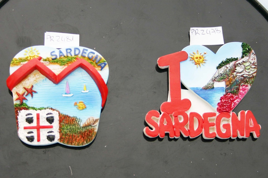 MAGNETE RESINA CIABATTINA DOPPIA SARDEGNA 