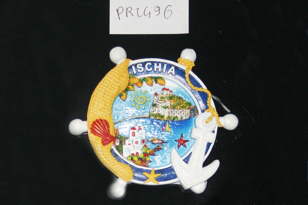MAGNETE RESINA TIMONE BIANCO ISCHIA 