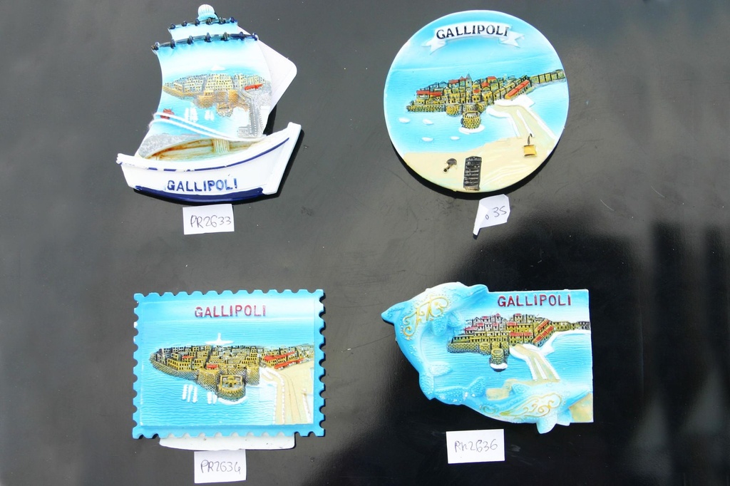 MAGNETE RESINA FRANCOBOLLO GALLIPOLI 