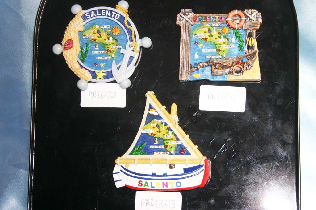 MAGNETE BARCA BIANCA SALENTO 