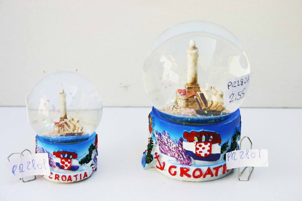 BOLLA NEVE VETRO B/RES. GRA CROATIA 