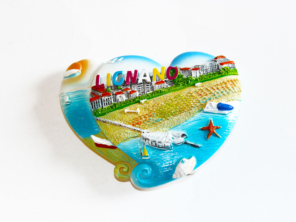 MAGNETE DOPPIOCUORE RESINA LIGNANO 