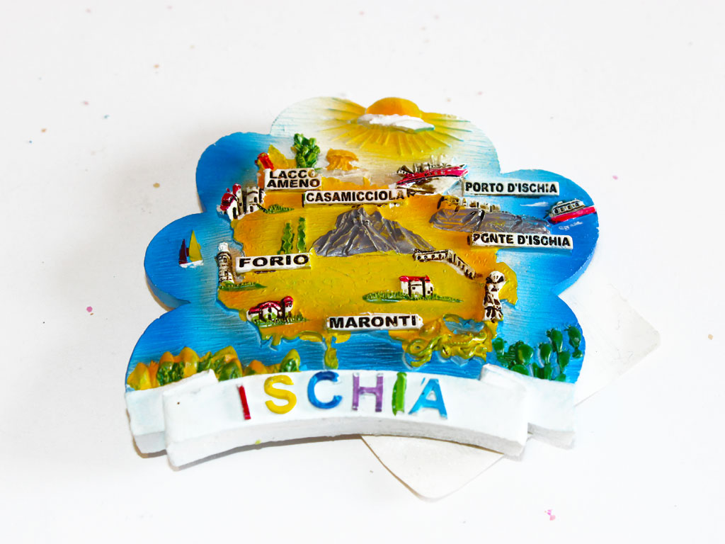 MAGNETE NUVOLA RESINA ISCHIA 