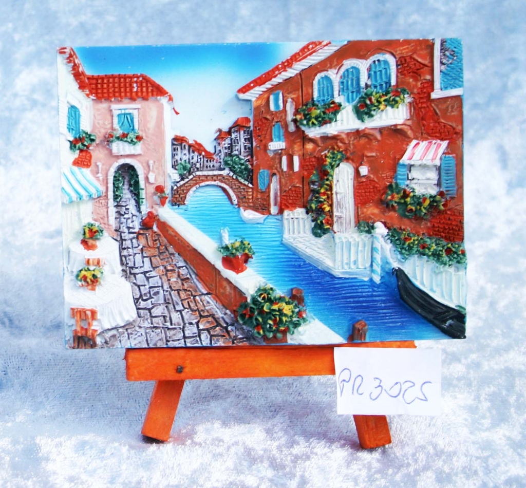 VEDUTA RESINA B/LEGNO VENEZIA TENDE 3X4 