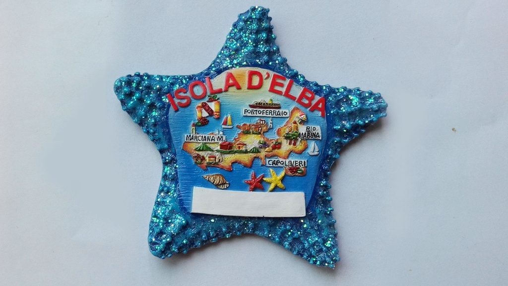 MAGNETE RESINA STELLA ISOLA D'ELBA 