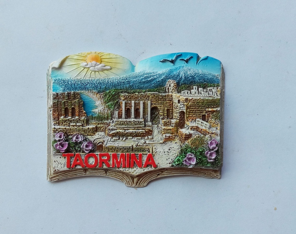 MAGNETE RESINA LIBRO TAORMINA 