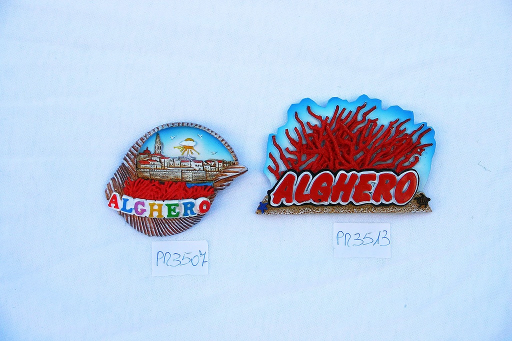 MAGNETE RESINA CONCHIGLIA VEDUTA ALGHERO 