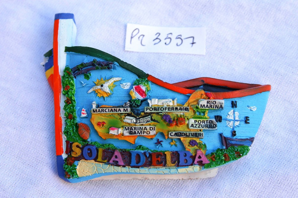 MAGNETE RESINA BARCA ISOLA D'ELBA 
