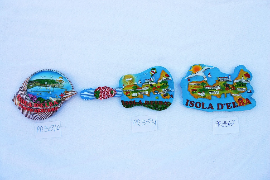 MAGNETE RESINA CONCHIGLIA ISOLA D'ELBA 