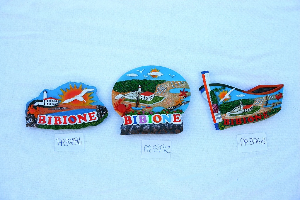 MAGNETE RESINA GABBIANO SOLE VEDUTA BIBIONE 