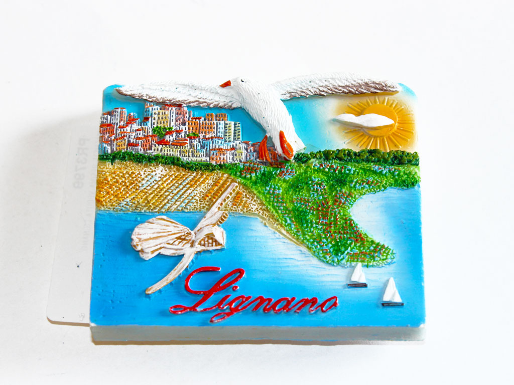 MAGNETE RESINA VEDUTA LIGNANO 