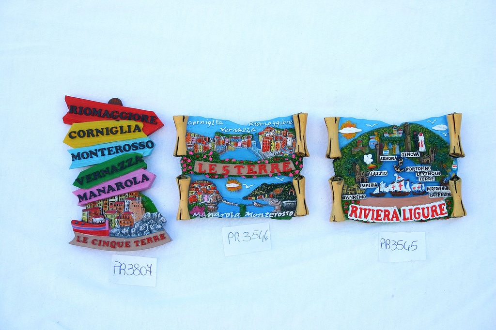 MAGNETE RESINA INDICAZIONI STRADALI LE 5 TERRE 