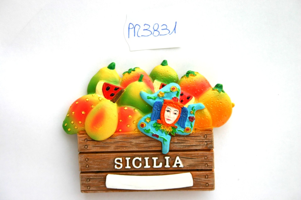 MAGNETE RESINA CASSETTA MARZAPANE SICILIA 