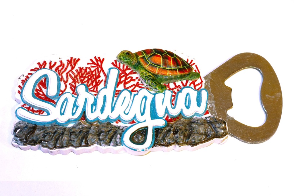 MAGNETE SARDEGNA SCRITTA E TARTARUGA 